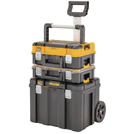 Pz. Dewalt conjunto TSTAK 3 piezas con capacidad 50kg