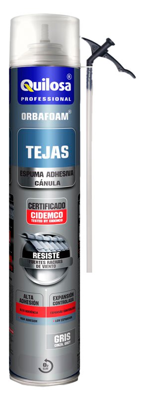 Cart.Quilosa espuma gris 650ml tejas orbafoam cánula