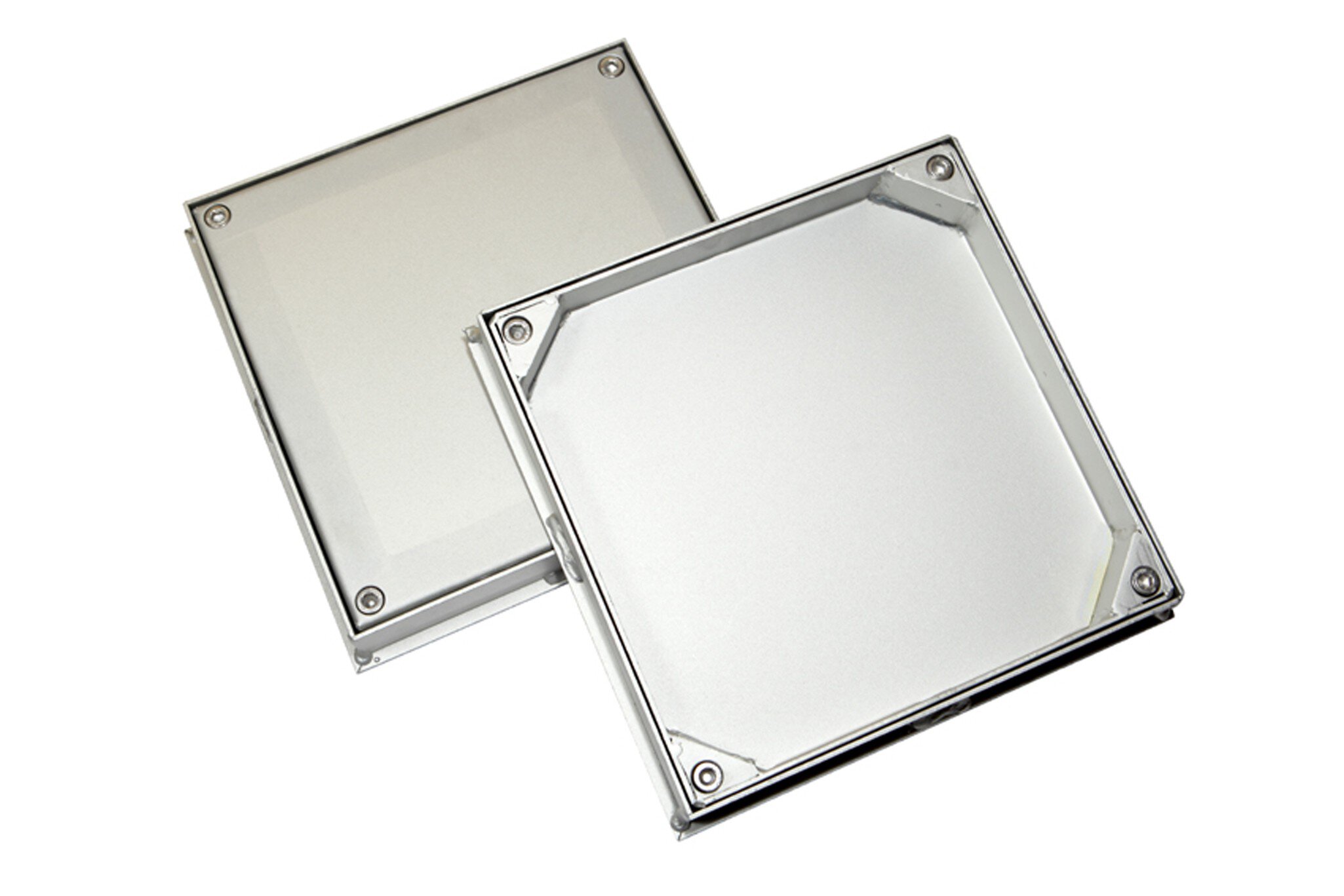 Marco y tapa registro 40x40 reversible acero