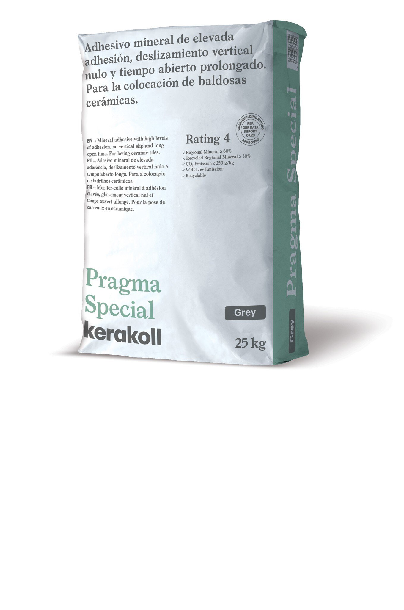 Saco Adhesivo cementoso mineral Kerakoll PRAGMA Special Gris ref. 76451