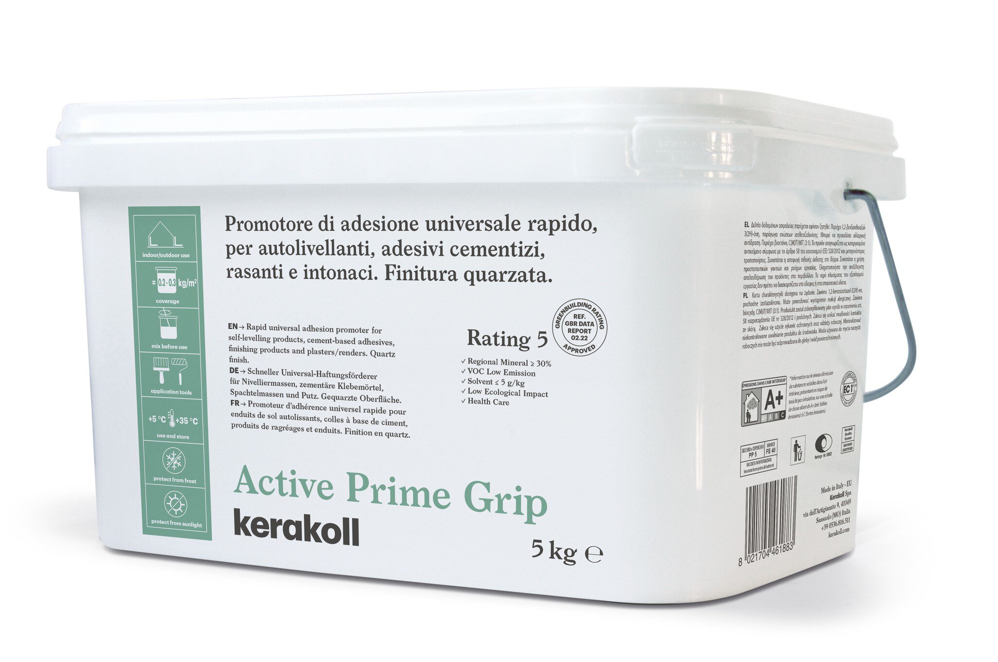 Bote Imprimación adhesiva Kerakoll Active Prime Grip 5kg (46188)