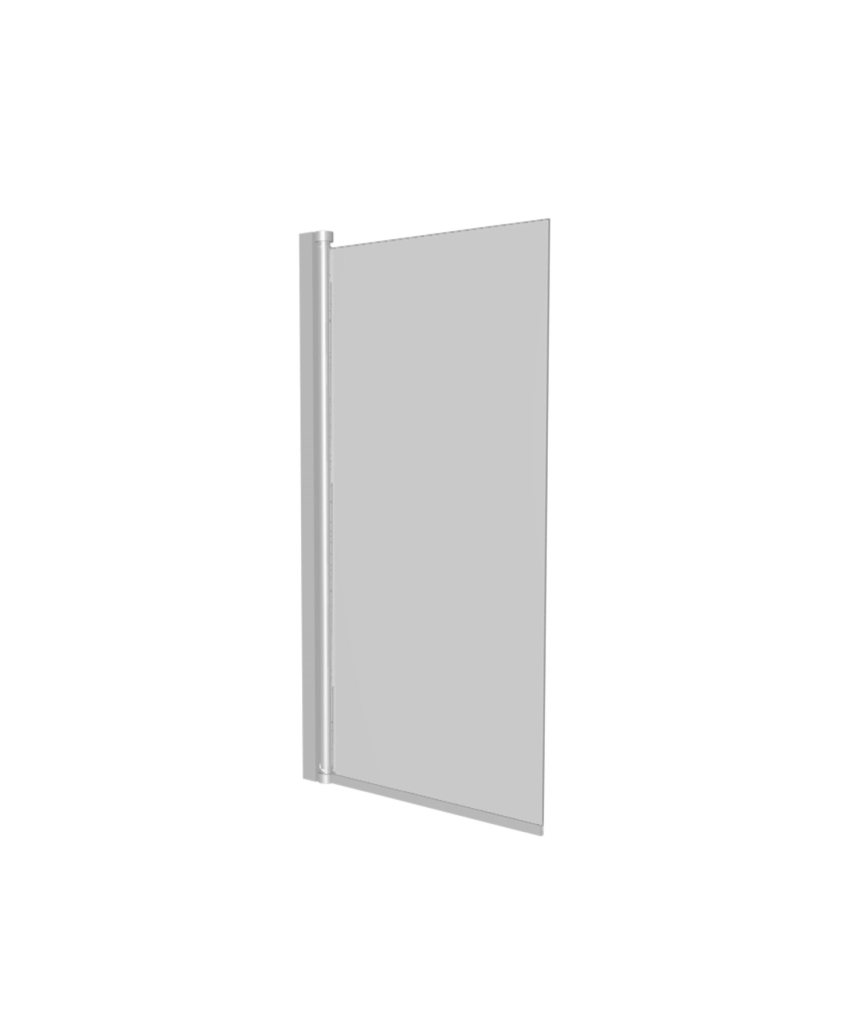 Mampara Baho Viva 1h baño 85x150 aluminio transparente