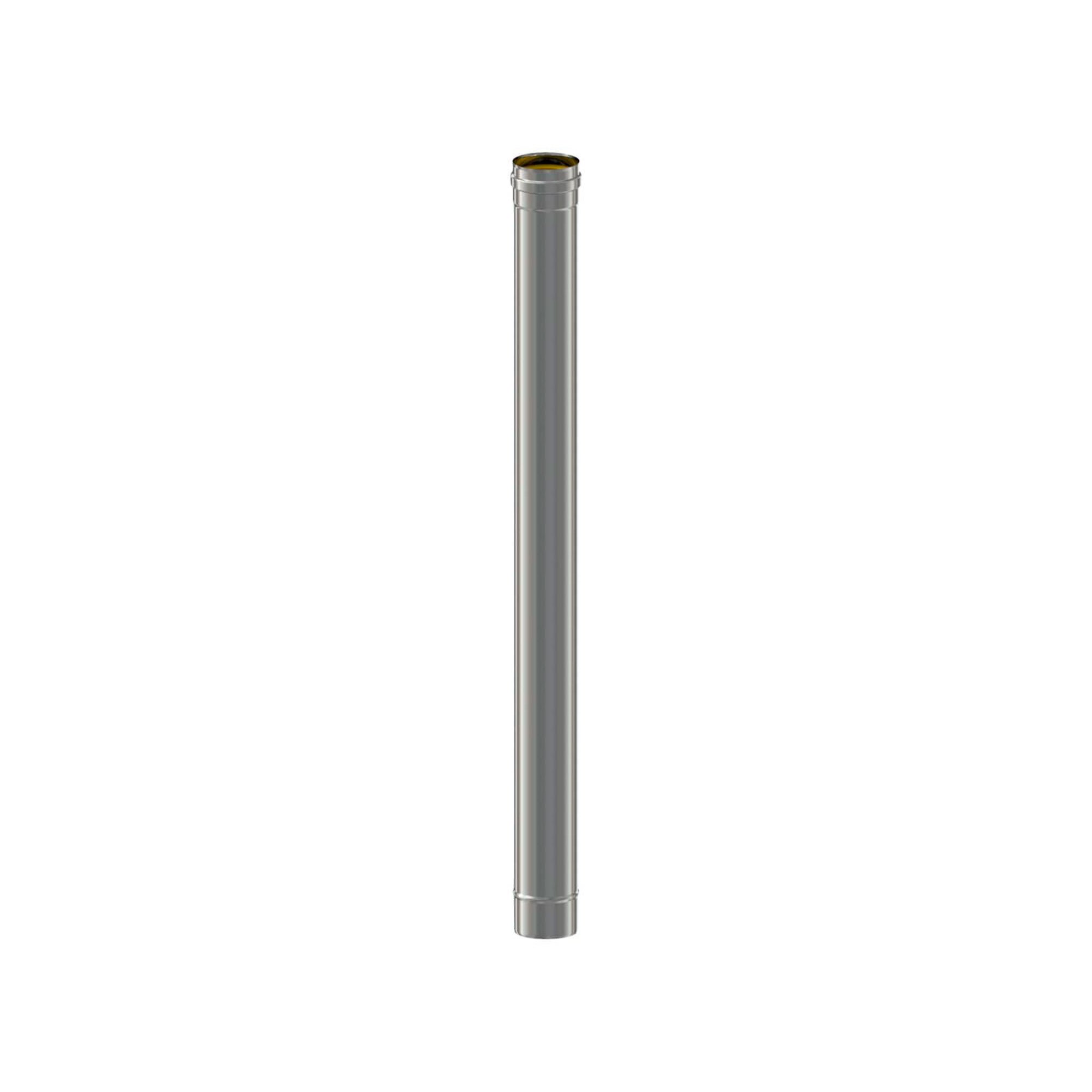 Pz.Exojo Modulo Recto L. 1000 Mm Acero Inox Aisi 316L 80mm diametro para pellet
